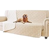 Tcksstex Waterproof and Non-Slip Dog Bed Cover and Pet Blanket Sofa Pet Bed Mat ,car Incontinence Mattress Protectors Furniture Couch Cover for Most Cats Dogs,Pets(52x82-Beige)