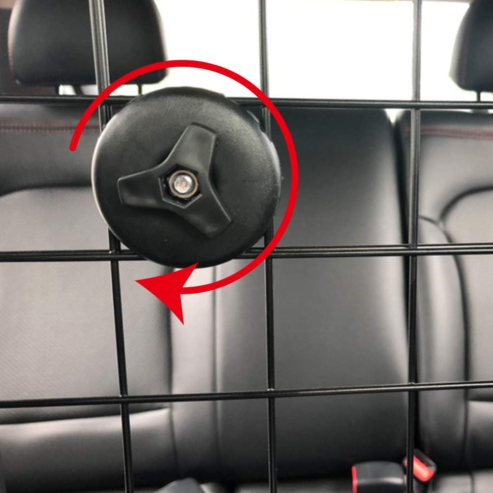 KOOLTAIL Dog Car Barrier - Front Seat Pet Vehicle Barriers Adjustable Steel, Safety Guaranteed Dogs and Passengers for Cars＆SUV's, for Small and Medium Dogs : Pet Supplies