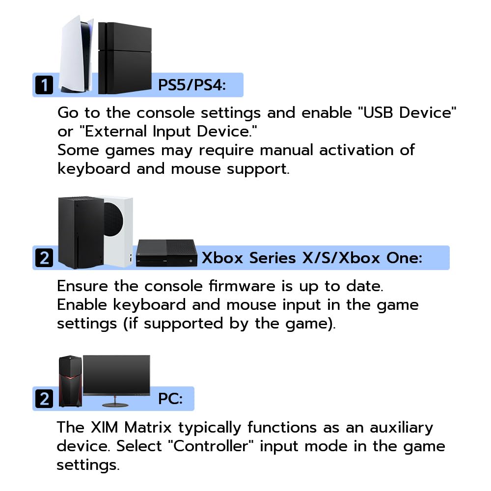 XIM Matrix Multi-Input Adapter Converter for Xbox Series X/S, PS5, Xbox One, PS4, PC