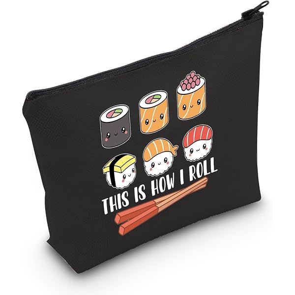 Süße Sushi-Geschenktasche Für Frauen – Japanische Reise-Make-up-Tasche, Wasserdicht & Handlich Für Schwester, Tochter Oder Freundin