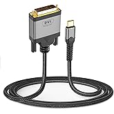 Critin 3.3FT USB C to DVI Adapter,USB Type-C to DVI Cable | [Thunderbolt 3/4] Compatible with MacBook Pro 2023/M2/M3,iPad Pro,iPhone 15,Galaxy S23/S24,XPS 17,Steam Deck