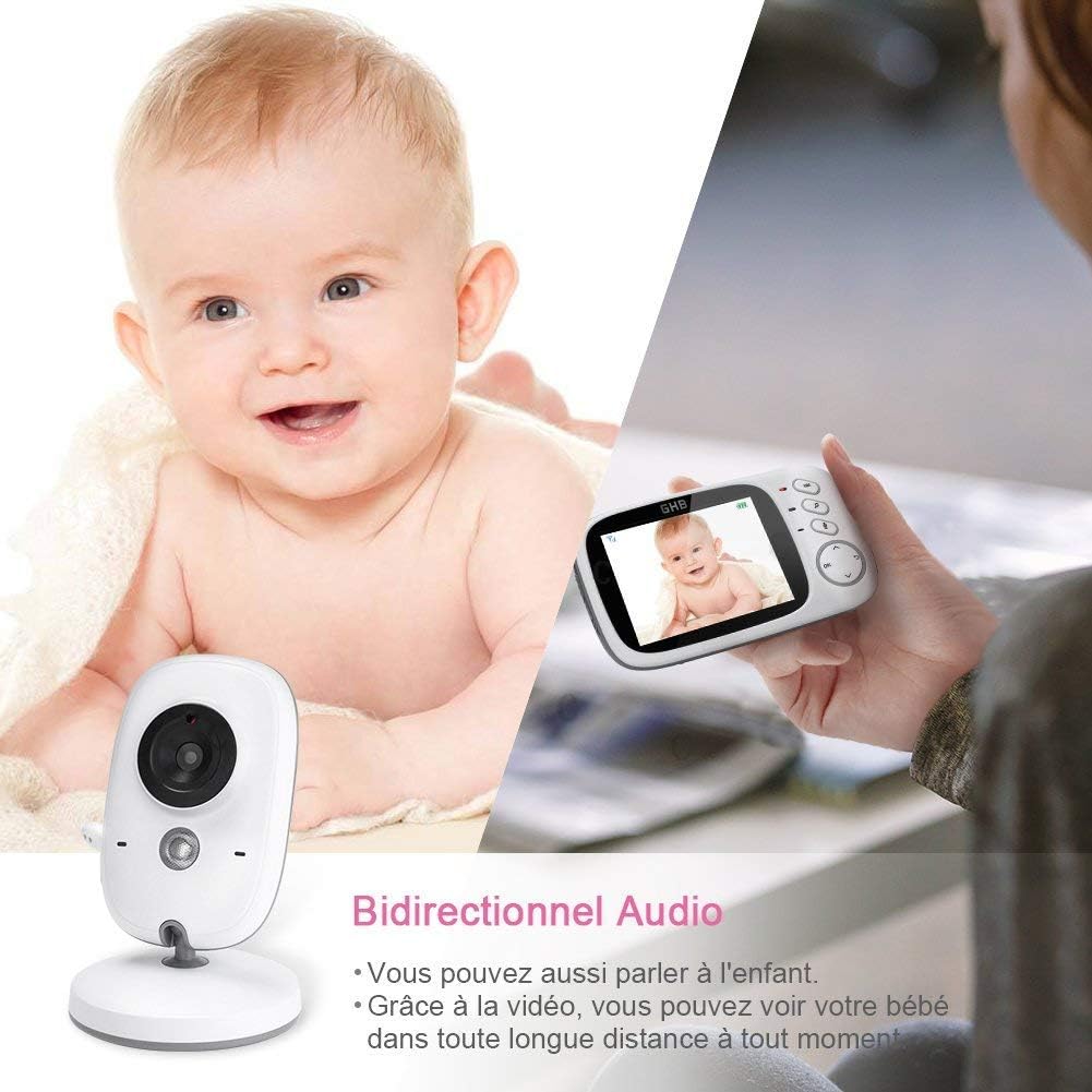 Gratuit Images Ghb Bebe Moniteur 3 2 Inches Lcd Couleur Babyphone Camera Video actualisé salutations