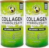 Great Lakes Gelatin, Pasture-Raised Grass-Fed, Collagen Hydrolysate, Collagen Peptides, Non GMO, 16 oz, 2-Pack
