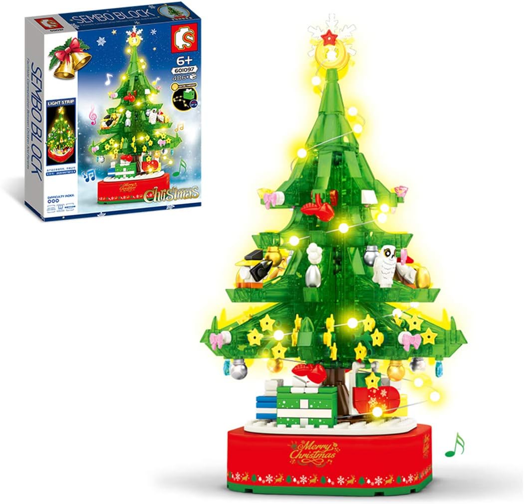 Technik Trends Weihnachten 2022 BOXX Weihnachtsbaum mit LED Beleuchtungsset, 486 Teile Technik