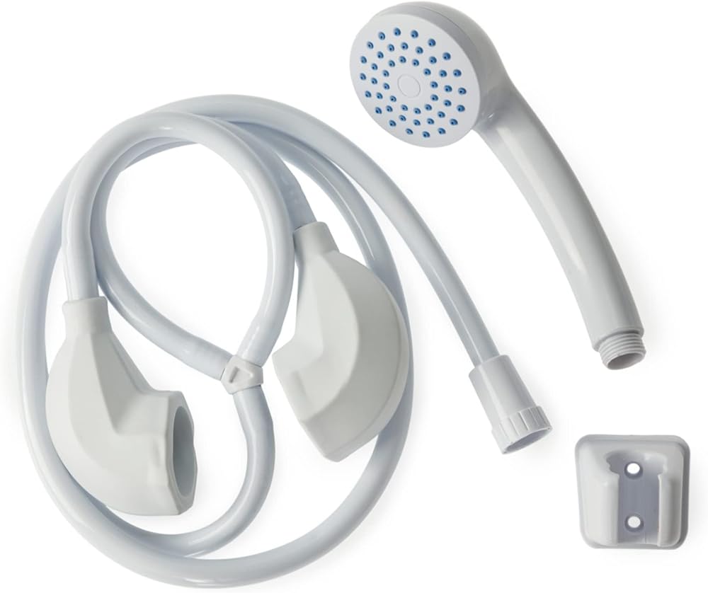 Blue Canyon Apollo Shower Spray White Bath Tap Attachment Push-On Fitting Upto