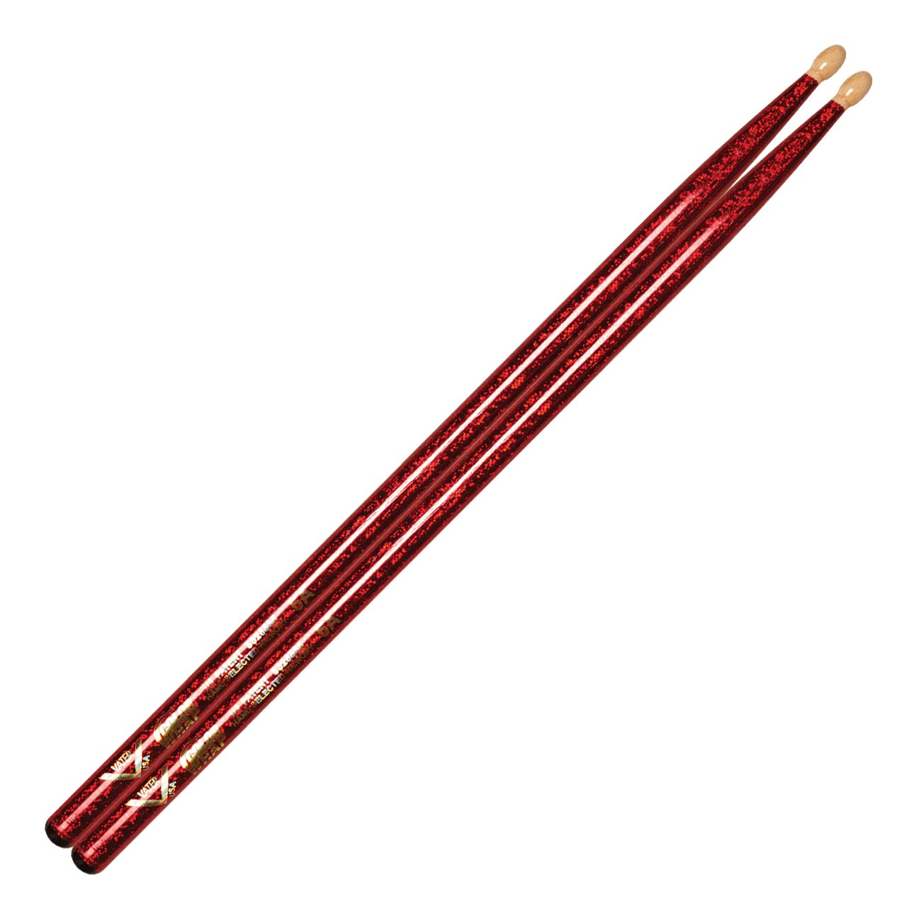 Vater Color Wrap 5A Red Sparkle Wood Tip VCR5A