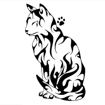 Adorable Autocollant De Decoration De Voiture De Dessin Anime Mignon De Griffe De Chat Modele De Voiture Animal Autocollant Mural 37x57cm Amazon Fr Bricolage