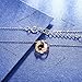 J.Rosée Fashion Three-Tone Accent Knot Pendant High Polished 925 Sterling Silver Vintage Necklace Jewelry Gifts for Women