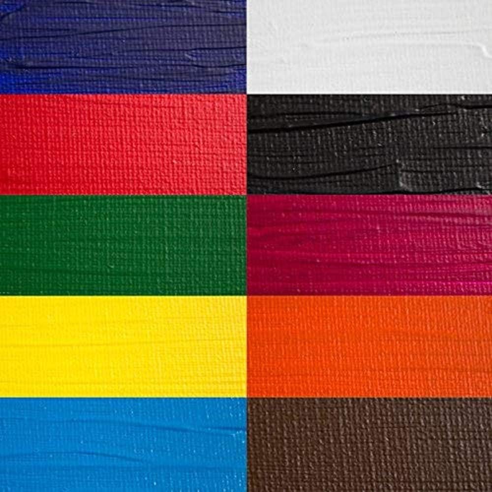 Artina Crylic Colour Set 10pcs Acrylic Painting Set 120ml Colourful Paint Set for Painting and Drawing, 10 Set, 120 ml (Pack of 10) - Image 5