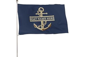 Personalized The Nautical Boat Flag for Outdoor 3x5 FT, Personalized Letter Using Nautical Sailing Signal Symbols Flag For Bo