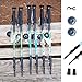 High Trek Trekking Poles - 2-pc Pack Adjustable Hiking or Walking Sticks - Strong, Lightweight Aluminum 7075 - Quick Adjust Flip-Lock - Cork Grip, Padded Strap