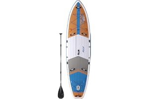 THURSO SURF Max Multi-Purpose Inflatable Stand Up Paddle Board SUP 11'6 x 34'' x 6'' Two Layer Deluxe Package Includes Carbon Shaft Paddle/2+1 Quick Lock Fins/Leash/Pump/Roller Backpack