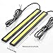 RioRand 4PCS Waterproof Aluminum High Power 6W 6000K Xenon Slim COB LED Daytime Running Light (White)