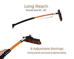 Snow Moover Extendable 50" Car Brush and Ice