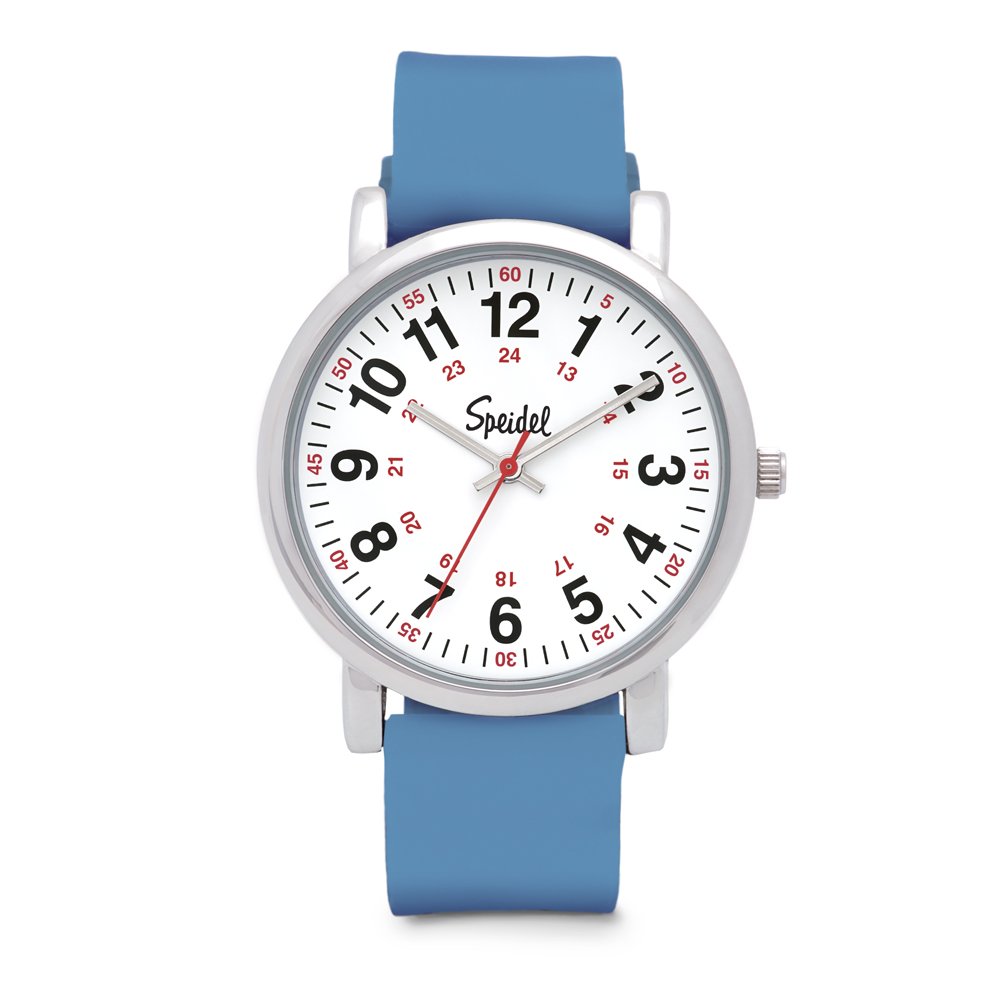 Speidel Scrub Watch for Medical Professionals with Silicone Rubber Band