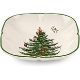 Spode &ndash; Christmas Tree &ndash; Christmas Tree Sculpted Square Dish
