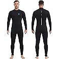 Lemorecn Men's Wetsuit 3/2mm and 5/4mm,Full Wetsuits for Men and Women,Wetsuits for Diving Snorkeling Surfing Swimming