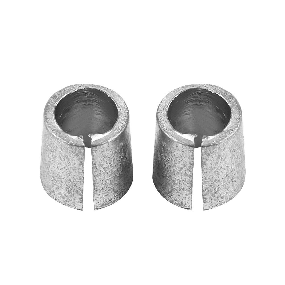 KIMISS 1 Pair Battery Sleeves Car Battery Terminals Sleeves Anode Cathode Sleeves Car Battery Terminal Converters Post Adapter Metal Material Silver Battery Cases