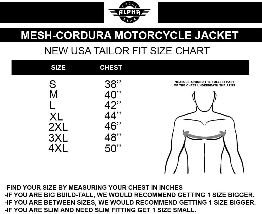ALPHA CYCLE GEAR BREATHABLE BIKERS RIDING PROTECTION MOTORCYCLE JACKET MESH CE ARMORED (BLACK WIND, MEDIUM): Automotive