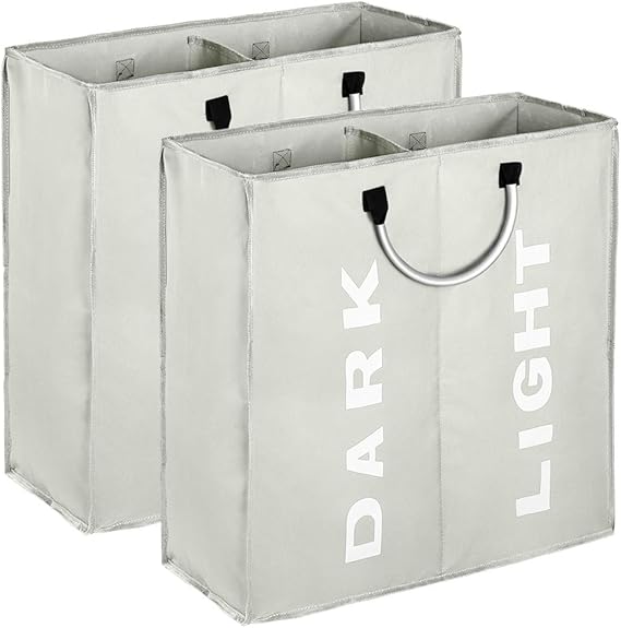 IHOMAGIC Bolsas para la Colada 2 Compartimentos, Cesta de lavanderÍa