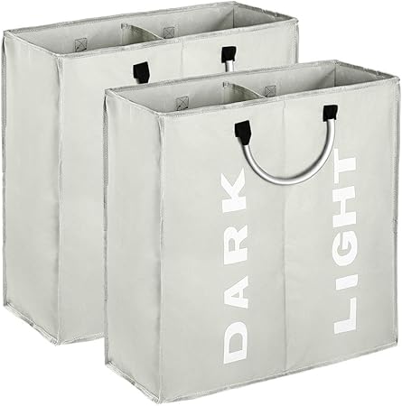 IHOMAGIC Bolsas para la Colada 2 Compartimentos, Cesta de lavanderÍa