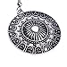 Lureme Ethnic Jewelry Antique Gold Round Shaped Pendant Hook Earrings for Women and Girls (02004293-2)