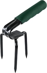 Faithfull Essentials Mini-Prong Hand Cultivator Carbon Steel Garden Claw view 1