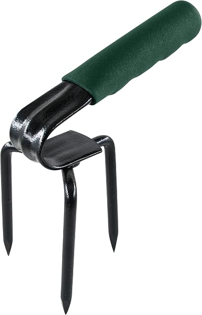 Faithfull Essentials Mini-Prong Hand Cultivator Carbon Steel Garden Claw