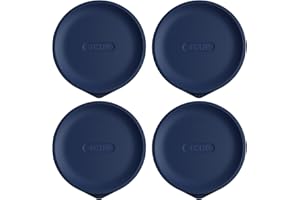 Replacement Lids for Pyrex 7201-PC 4 Cup, Silicone Round Storage Cover Lid for Anchor Hocking Glass Bowl 4 Pack Dark Blue