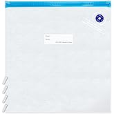 Sous Vide Bags,15pcs Large Size 11.8x13.4in/30x34cm Reusable Vacuum Sealer Bags,BPA Free Zipper Bag,4 Sealing Clips, for Food and 3D Printer Filament Storage