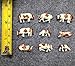 Evemodel AN8701 30pcs 1:87 Well Painted Farm Animals Cows HO Scale
