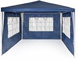 Panana 3x3m Waterproof Garden Gazebo Party Tent with 4 Sides - Blue view 4