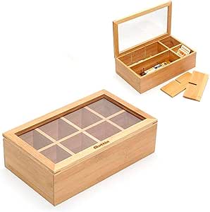 Quttin S2201954 Caja para Infusiones Bambu (30 X 16 x 9 cm ...