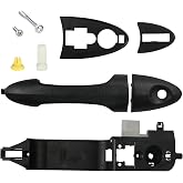 TQPONLY Exterior Door Handle &amp; Reinforcement Plate Kit,for 2000-2007 Ford Focus Front Left Driver Side,Replaces 81970 6S4Z-5426685-C 6S4Z-5426685-A Outer Door Handle Assembly with Bracket Base