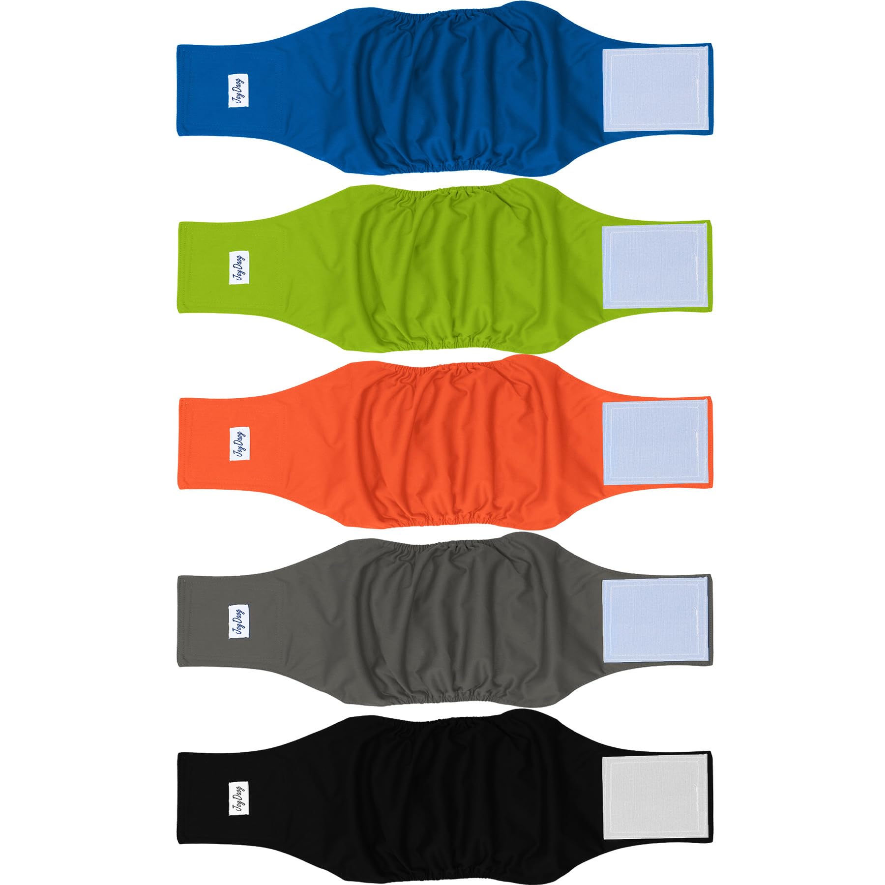 Photo 1 of JoyDaog Reusable Dog Belly Bands for Male Dogs Diapers,5 Pack Premium Washable Dog Diapers Male Doggie Nappies Wrap,L