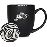 Rico Industries NCAA (S Schools) Standard 15oz Laser Engraved Matte Black Ceramic Bistro Mug - For Hot or Cold Drinks