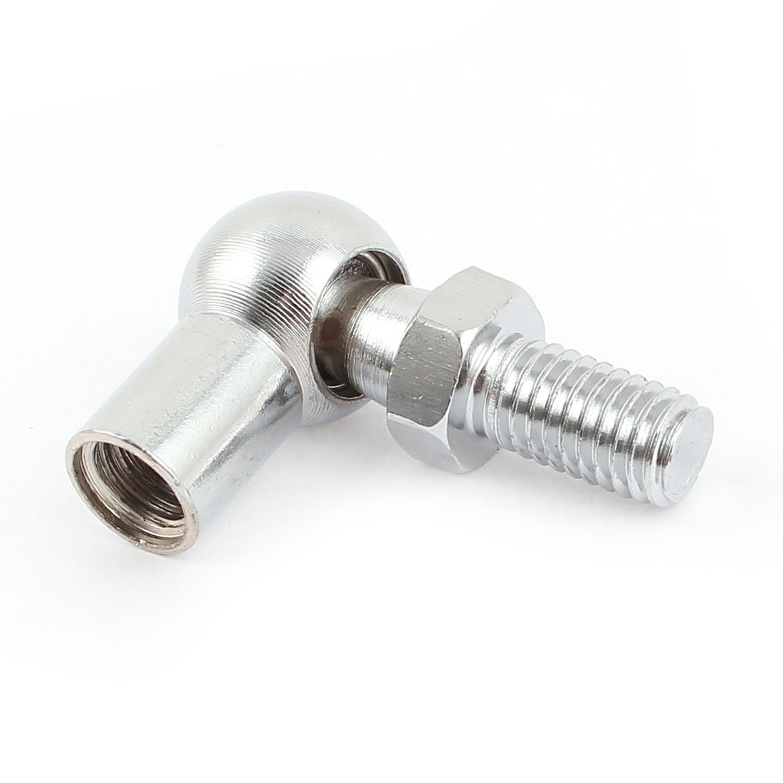 sourcingmap Rod End Ball Bearing with Stud, Right-Hand Female Thread M8x1.25mm and Right-Hand Male Thread M8x1.25mm, L-Shape Ball Socket Endfitting