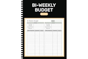 Biweekly Budget Book: Bi-weekly Budget Planner Paycheck Bill Tracker With Cash Envelopes ( 105 Pages "8.5X11" Inches )