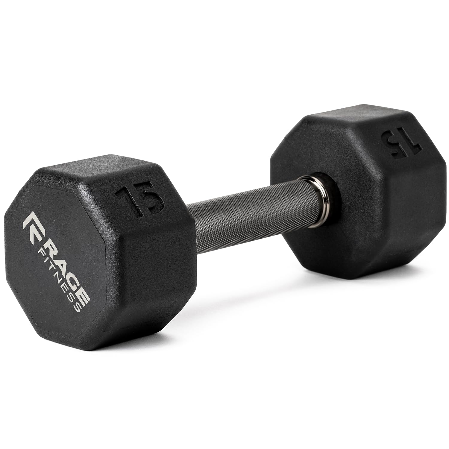 Photo 1 of Rubber Coated Dumbbell - No Roll Design Easy-Grip Steel Knurled Handle, Weights Dumbbells Set for Strength Training - Ideal Weights Set for Home Gym - 10-60 LBS SOLD INDIVIDUALLY