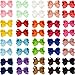 20pc 3 inches Boutique Windmill Style Hair Bows Girls Baby Grosgrain Ribbon Headbands Alligator Hair Clip