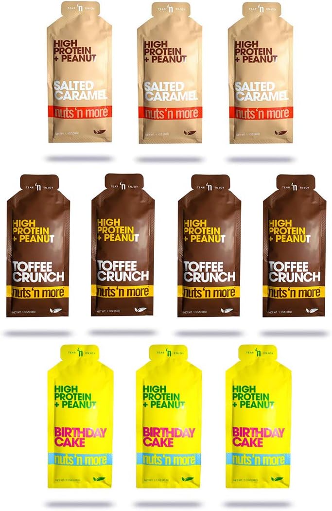Nuts 'N More High Protein Peanut Spread (Mix Sample, 10 Pack)