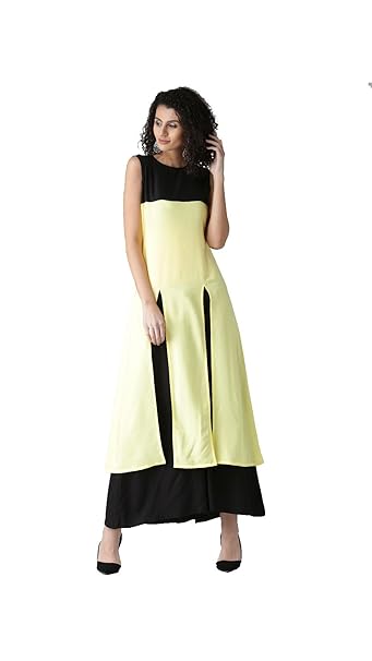 Buy Aroha Cotton 3 4 Sleeve Banded Collar Neck Long Knee Length