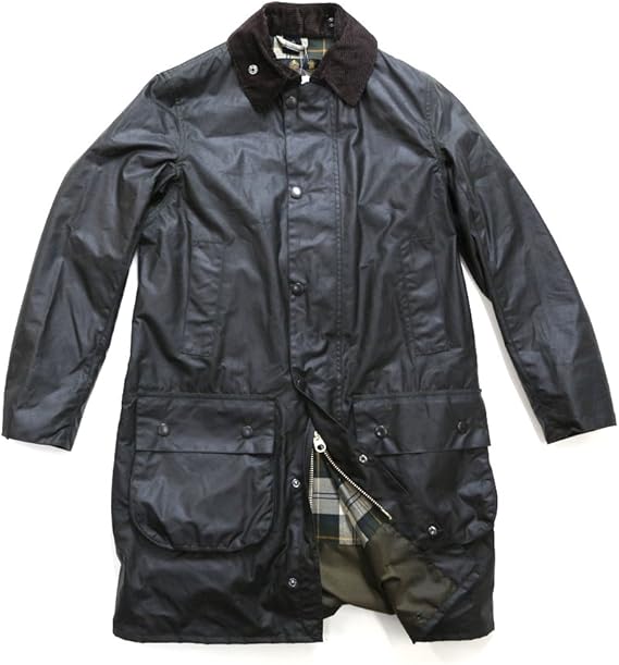Amazon Co Jp Barbour バブアー Border Sl ボーダースリム ロング丈 オイルドジャケット 38 L相当 セージグリーン 服 ファッション小物