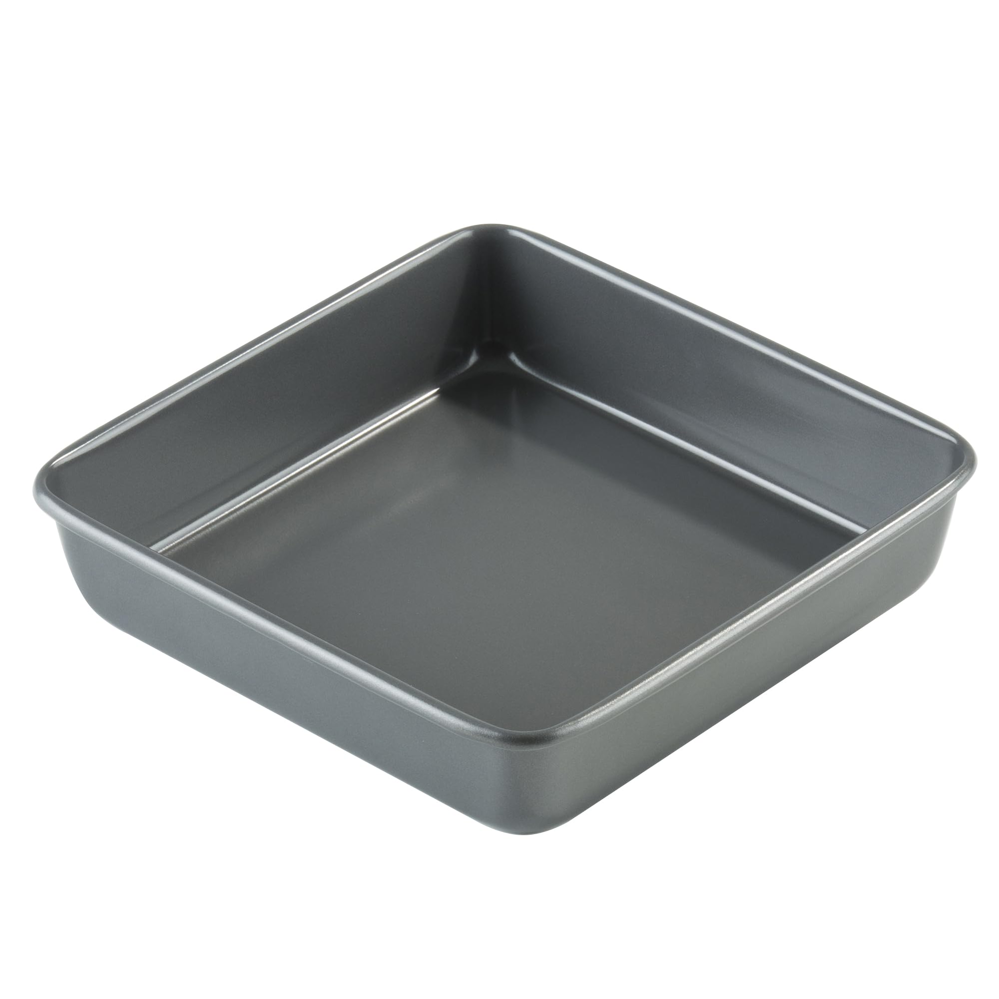 Prochef Square Cake Tin Premium Quality with Teflon's Silicone Coating, Black, 24cm