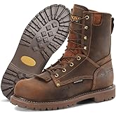 Carolina 28 Series 8" Composite Toe Waterproof Work Boots for Men, EH-Rated | Mens Work Shoes with Slip-Resistant Grip, AG7 Footbed, Mesh Lining, Waterproof Shoes for Men, Steel Shank