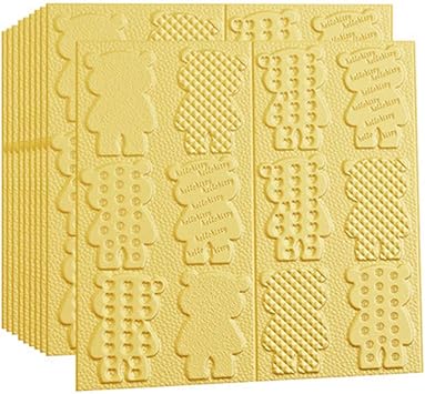 3d Tapete Steinoptik Ziegel Tapete Diy Wasserdicht Selbstklebende Dekorative Tapete Tv Wand Hintergrund Schlafzimmer Wohnzimmer Kinderzimmer Bad Oder Kuche Dekoration 70 70cm 10 Stuck Yellow Amazon De Baumarkt