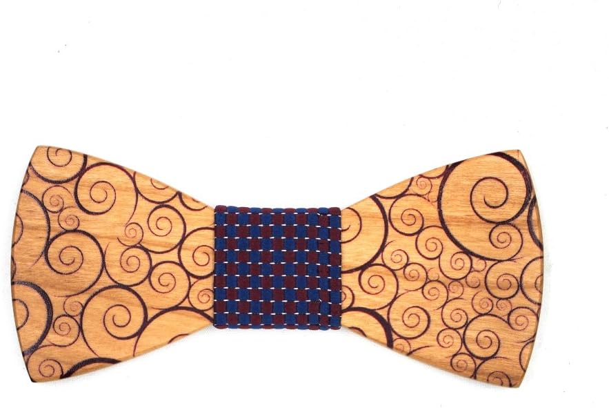 BanWood Men's Wood Bow Tie Creative Wooden Bowtie for Men-Color 4