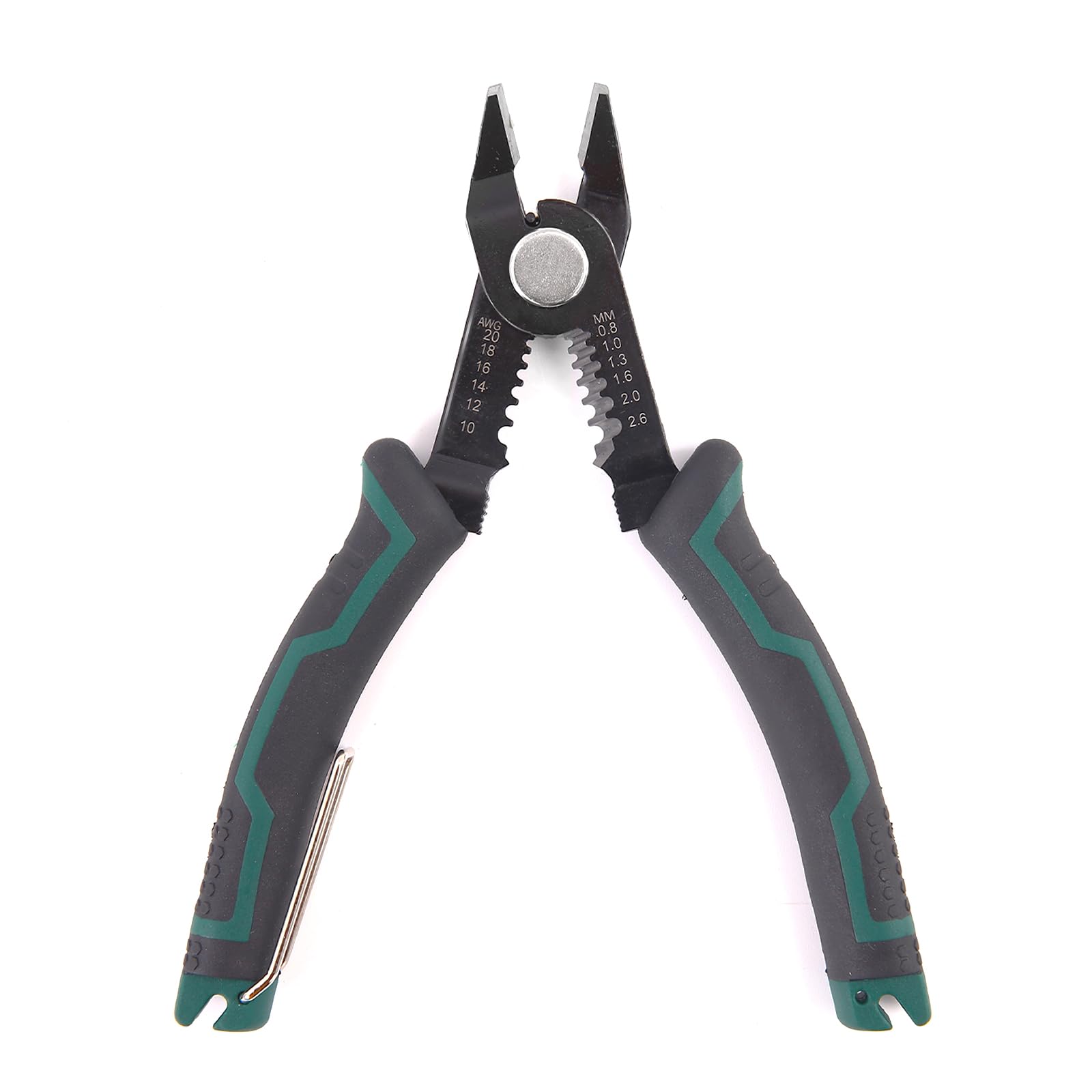 Jetisva Precision Wire Strippers Electrical Side Wire Cutters Heavy Duty Small Cable Cutters Flush Cutting Pliers Cable Snips with Anti-Slip Handle and Spring for 10-20 AWG Stranded Copper Craft