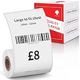 Phomemo Labels Compatible with M110 M220 M200 M221 M150 M250 M260 M108 M100 Label Printer, Thermal Printer Labels for Barcode, Address, Clothes, Small Business 1.96"x3.15" (50x80mm), 100 Labels/Roll