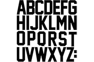 QIUKUI 4set 2 Inch Vinyl Iron on Letters Heat Transfer Letters Alphabets for Clothing T-Shirt Bag（Black）…